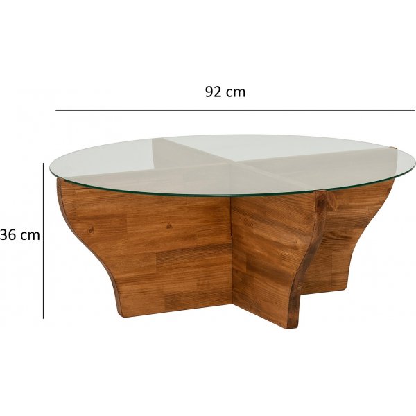 Amphora soffbord Ø92 cm - Kastanj Amphora soffbord Ø92 cm - Kastanj