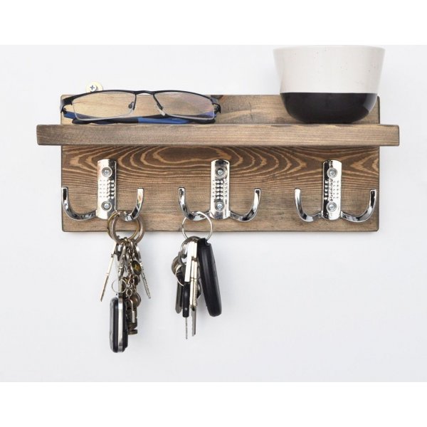 Abstracte wandplank 31 - Walnoot Abstracte wandplank 31 - Walnoot