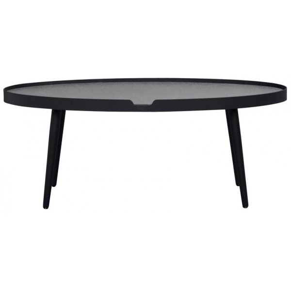 Pebble soffbord - Svart / Cement