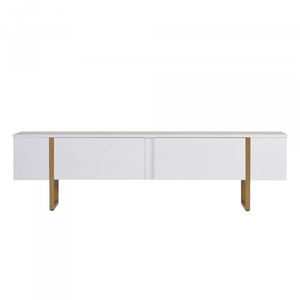TV-b�nk Orost 180 cm - Vit/guld