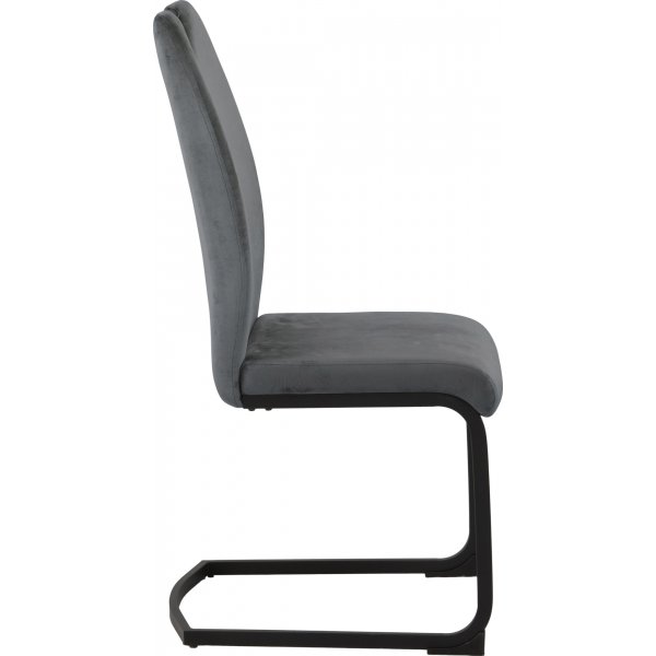 Chaise de salle à manger en laine - Gris Chaise de salle à manger en laine - Gris