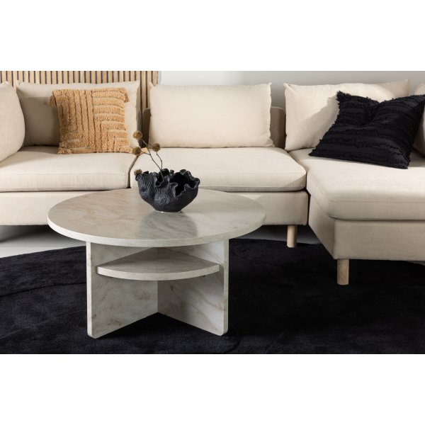 Ålesund soffbord Ø85 cm - Beige Ålesund soffbord Ø85 cm - Beige