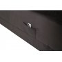 Vansbro sng 180 x 200 cm Fast - Mrkgr sammet