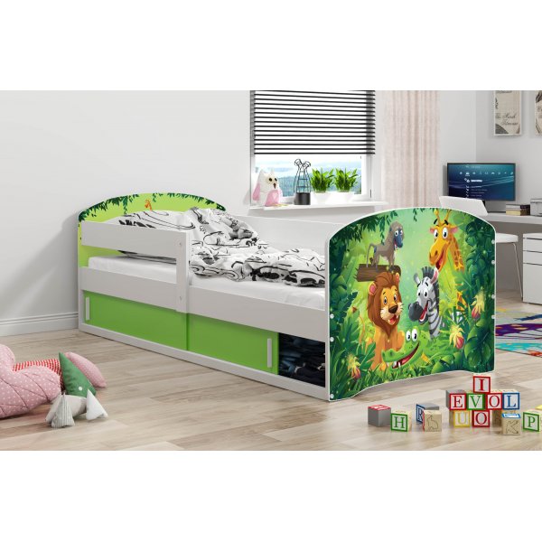 Vejle barnsäng med förvaringsfack 80 x 160 cm - Valfri sticker & färg Vejle barnsäng med förvaringsfack 80 x 160 cm - Valfri sticker & färg