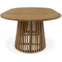 Salt ovalt matbord i teak - 200 cm