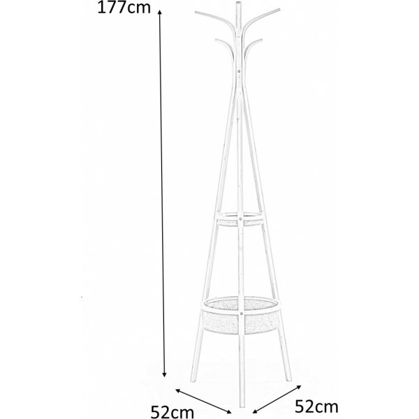 Tripiedo tamburmajor - Bambu/grå Tripiedo tamburmajor - Bambu/grå