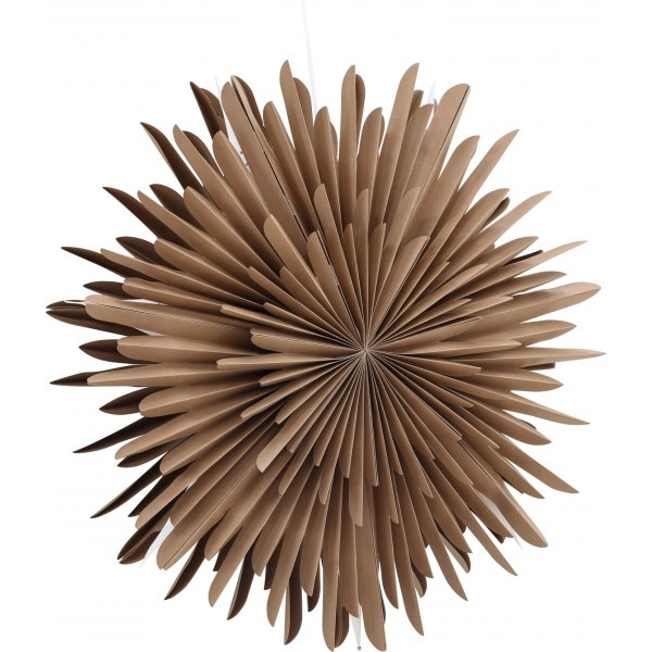 Slen adventsstjrna 80 cm - Brun