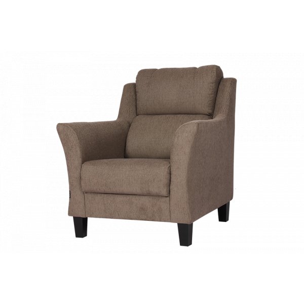 Avigon fåtölj brunt tyg Avigon fåtölj brunt tyg