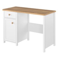 Eldon skrivbord - Vit/ek