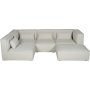 Nees modulsoffa i bouclé - U-soffa i bouclè