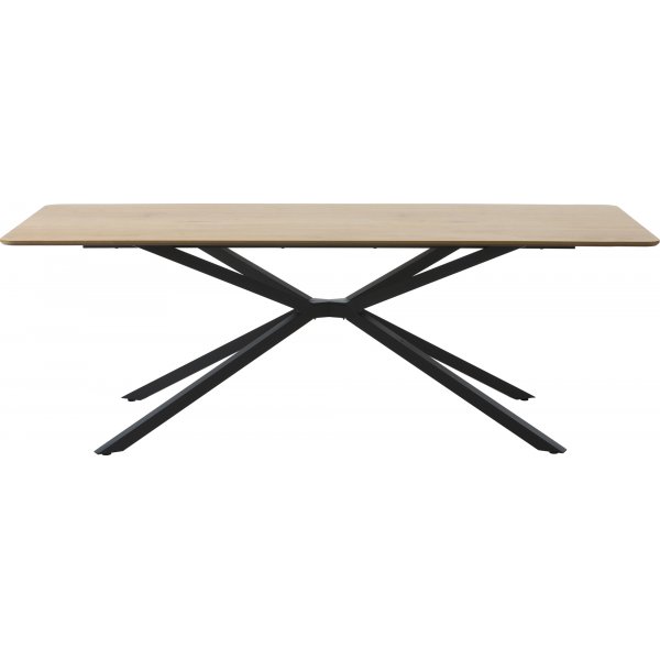 Lapis matbord med kryssben 160 x 90 cm - Eklaminat/svart Lapis matbord med kryssben 160 x 90 cm - Eklaminat/svart