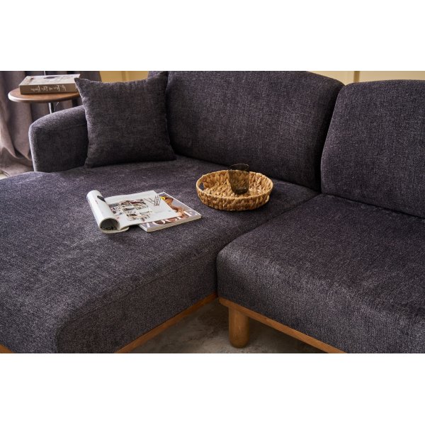 Canapé divan Reims gauche - Anthracite Canapé divan Reims gauche - Anthracite