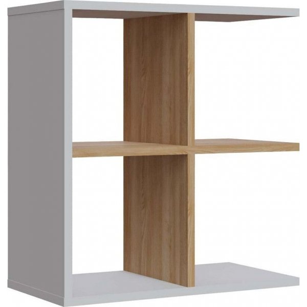 Hamlet bijzettafel 59,6 x 29,6 cm - Wit/eiken Hamlet bijzettafel 59,6 x 29,6 cm - Wit/eiken