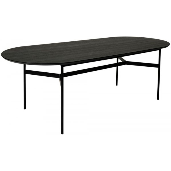 Straton matbord 240 cm - Svart askfanr
