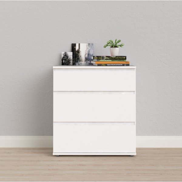 Nova ladekast met 3 lades - Wit Nova ladekast met 3 lades - Wit