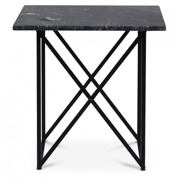 Paladium Lampbord 55 x 55 cm - Svart / gr� marmor