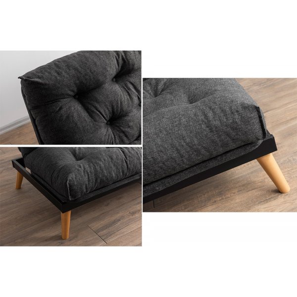 Bäddsoffa Saki - Mörkgrå Bäddsoffa Saki - Mörkgrå