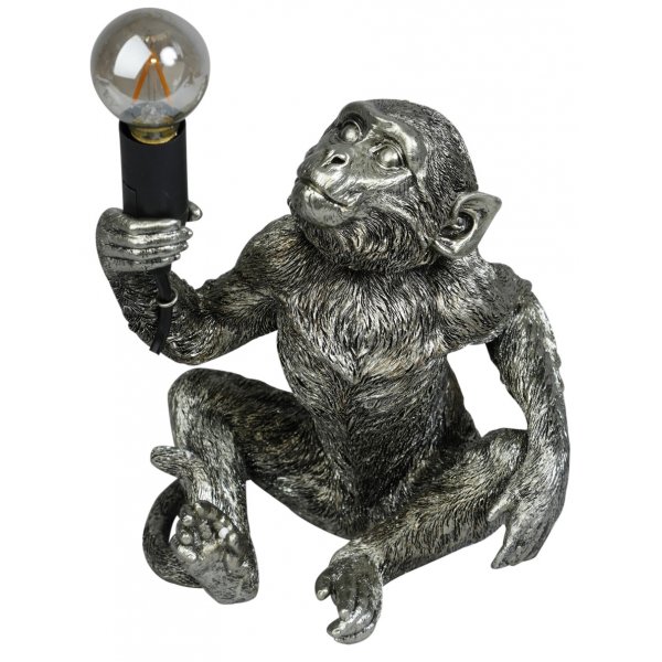 Monkey (sittande) Bordslampa H40 - Silver