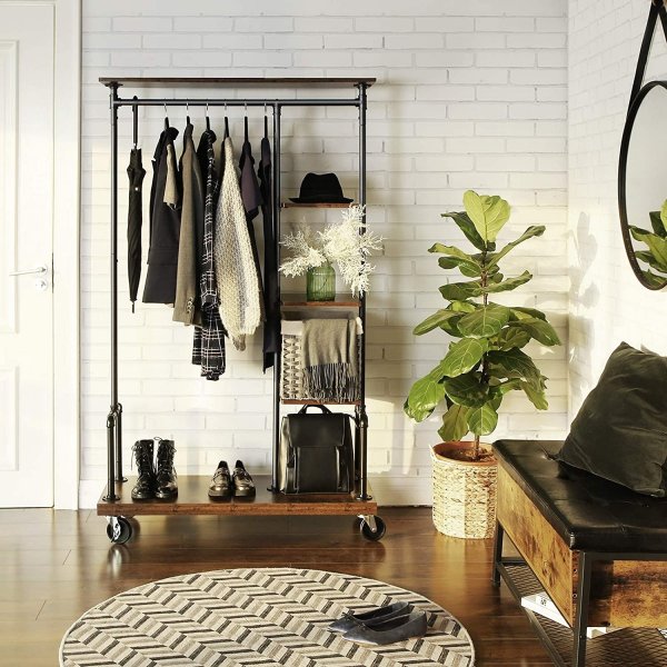 Kledingrek Marshal - Bruin/zwart Kledingrek Marshal - Bruin/zwart