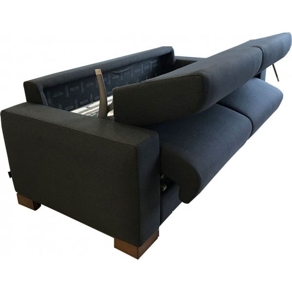 Kansas 3-sits bäddsoffa - Svart Kansas 3-sits bäddsoffa - Svart