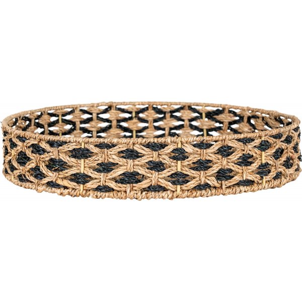 Nerja dienblad - Zwart/beige