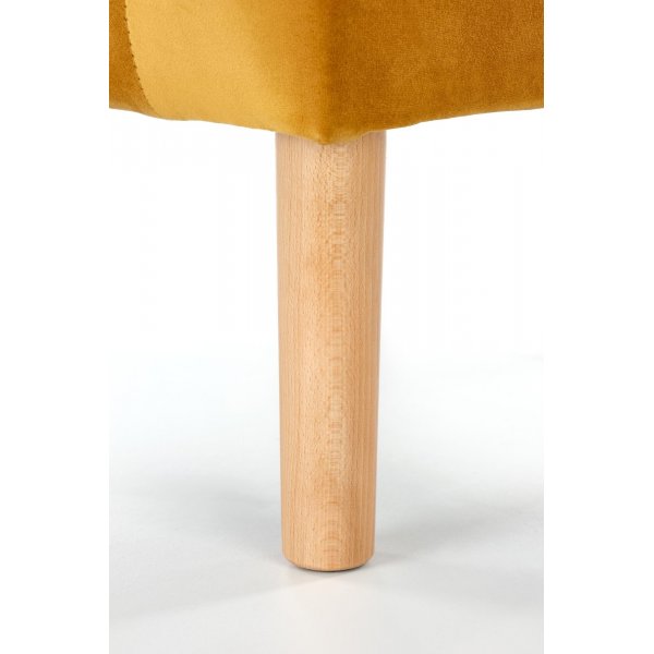 Fauteuil Seal - Velours jaune Fauteuil Seal - Velours jaune