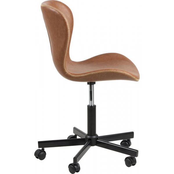 Chaise de bureau Batilda - PU marron Chaise de bureau Batilda - PU marron