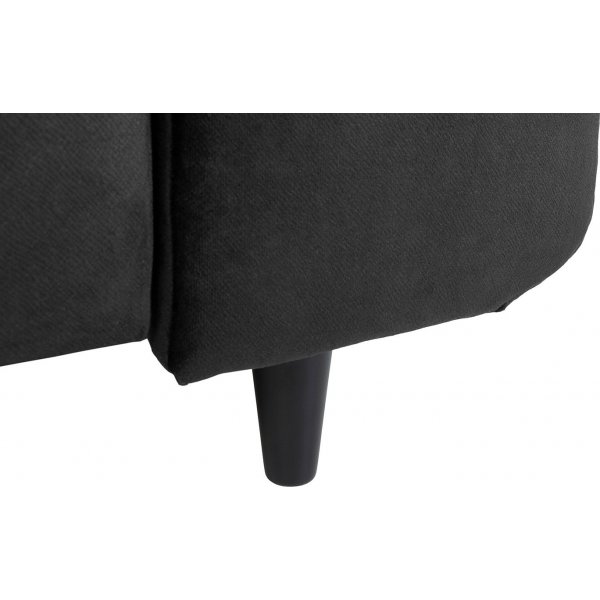 Matras hoekslaapbank met open eind links - Zwart Matras hoekslaapbank met open eind links - Zwart