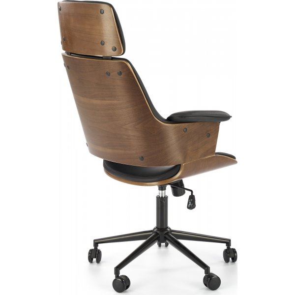 Fauteuil Weber - Noyer/noir