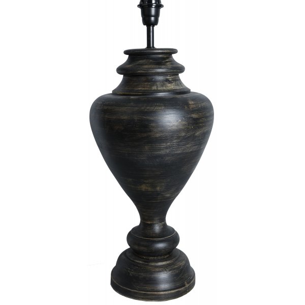 Mango lampfot H65 cm - Blackwash