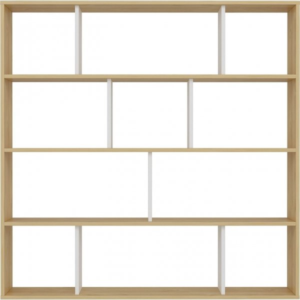 Hodbi bokhylla - Ek/vit