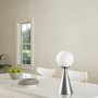 Gondol bordslampa - Silver/vit