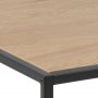 Table basse Seaford 100 cm - Chne/noir