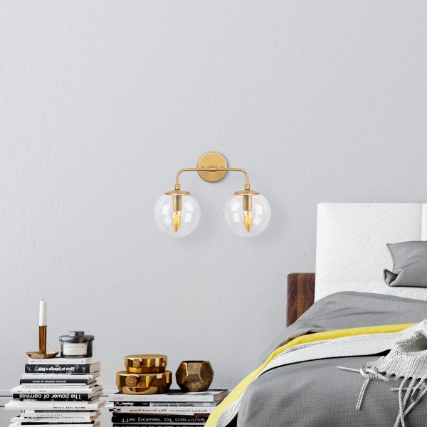 Hoorn wandlamp 12211 - Goud