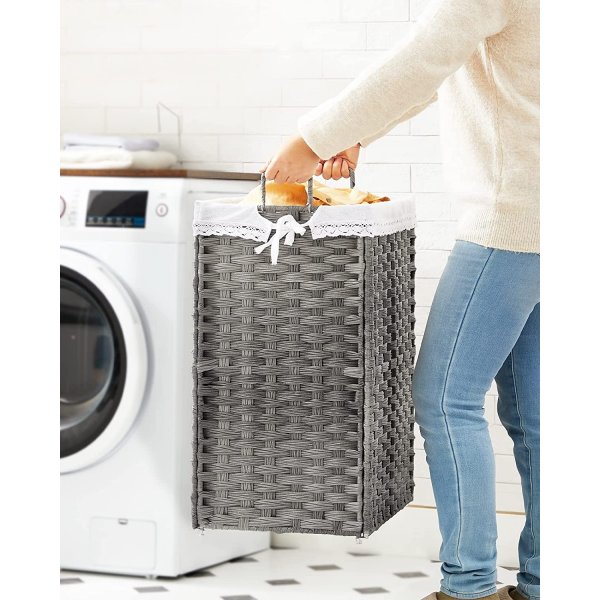 Henrietta tvättkorg 90 l - Grå Henrietta tvättkorg 90 l - Grå