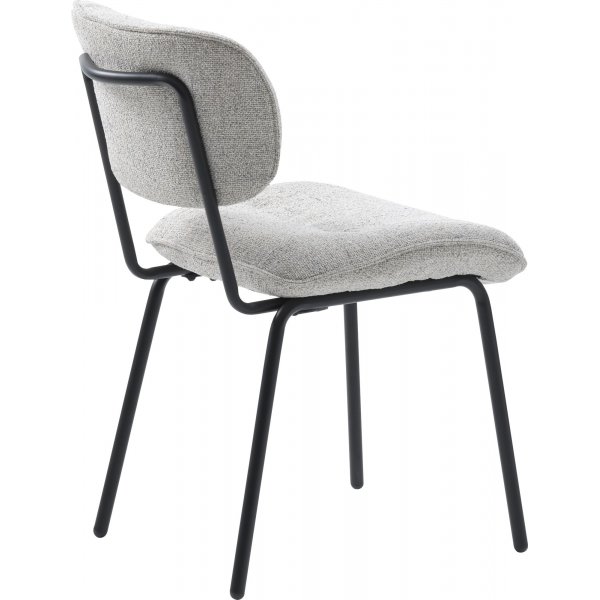Chaise de salle  manger Bison - Blanc cass