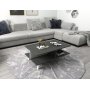 Isabell soffbord 90 x 50 cm - Vit/antracit
