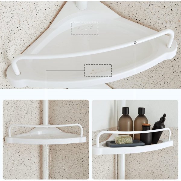 Étagère de douche Abarema - Blanc Étagère de douche Abarema - Blanc