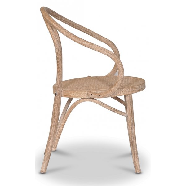 Danderyd No.30 karmstol bjtr - Whitewash / Rotting + Textilrengring fr mbler