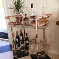 Så nöjd! Serveringsvagn Frans - Rosè Guld