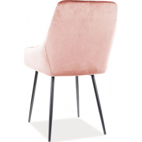 Albi matstol - Rosa sammet