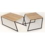 Pal soffbord 88 x 50 cm - Ek/svart