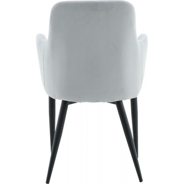 Fauteuil Paolo - Velours ctel gris clair