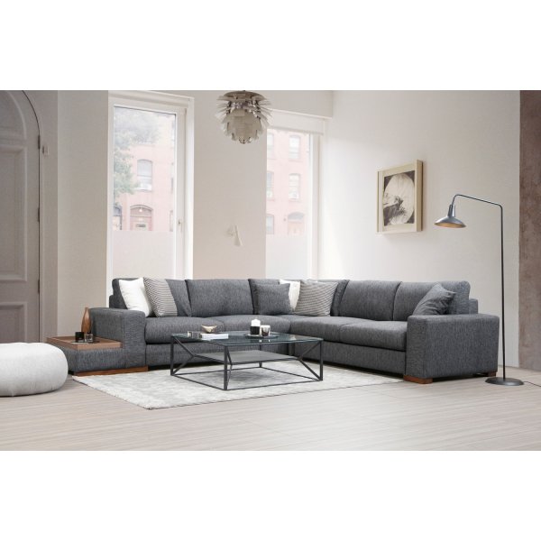 Look hörnsoffa - Antracit Look hörnsoffa - Antracit