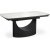 Table  manger Osman 160-220 x 90 cm - Marbre blanc/noir