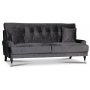 Adena 2-sits soffa - Mrkgr sammet