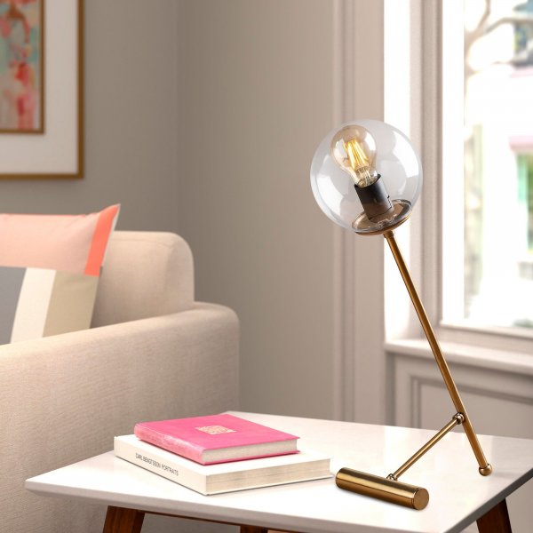 Golf bordslampa klar - Vintage