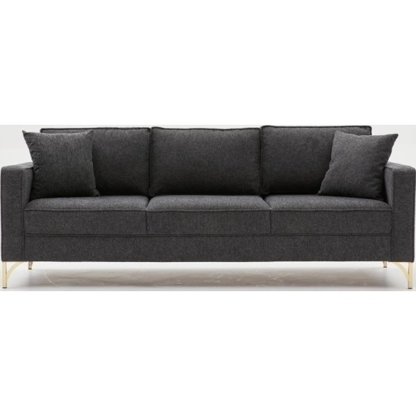 Canap 3 places Berlin - Anthracite/or