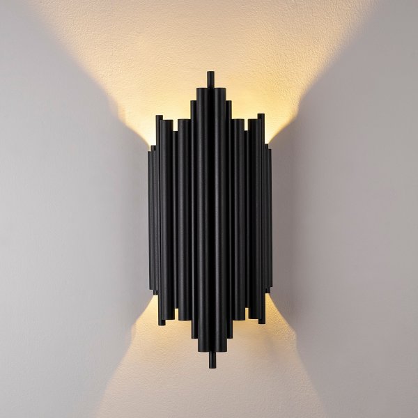 Reis wandlamp 13340 - Zwart