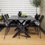 Rives matbord 200 x 100 cm - Svart